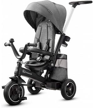 Triciclo Evolutivo EASY TWIST Kinderkraft, Asiento Giratorio 360 Grados, GRIS - KKRETWIGRY0000